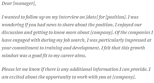 How to Follow up with a Job Interview