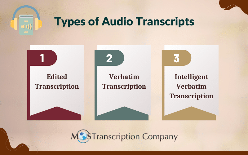 Types of Audio Transcripts